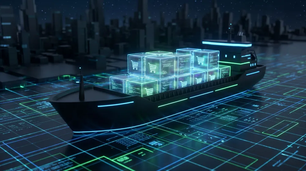 Shipthestore Futuristic Cargo Ship